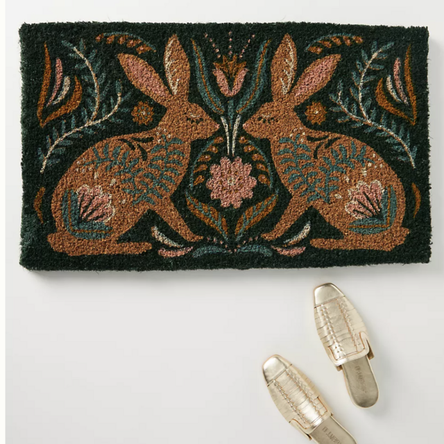 Hare & There Doormat, Medium