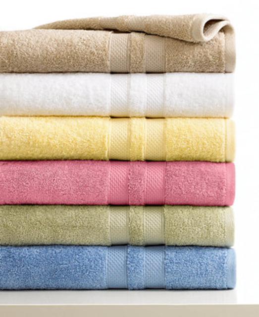 Green Bath towels