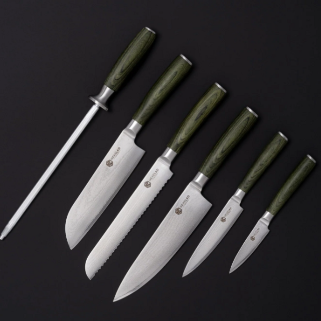 HexClad 6PC Essential Kitchen Knife Set