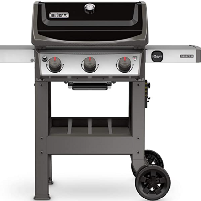 Weber 45010001 Spirit II E-310 3-Burner Liquid Propane Grill, Black