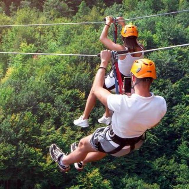 Zip-lining