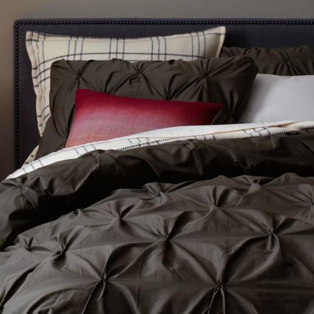 Organic Cotton Pintuck Duvet Cover + Shams