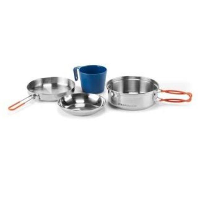 GSI Outdoors Glacier Stainless 1-Person Mess Kit