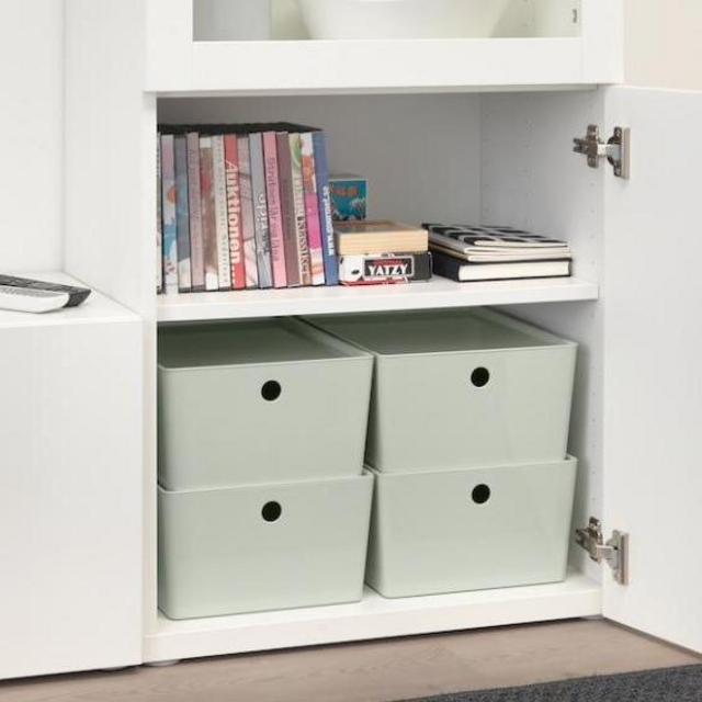 Kuggis Stackable Light Green Bins