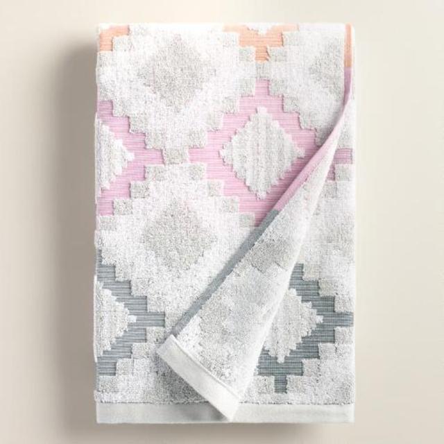 Geometric Dylan Sculpted Bath Towel