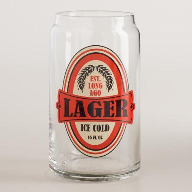 Lager Pint Glasses, Set of 4