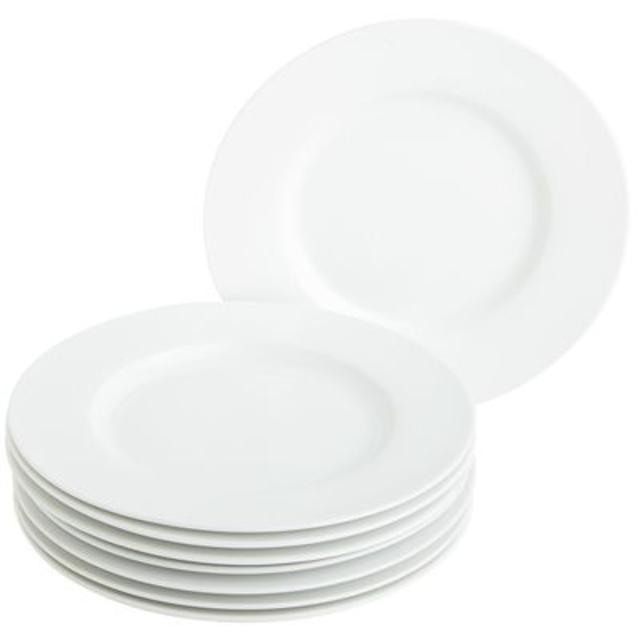 Luminous Porcelain 8-piece Salad Plate Set