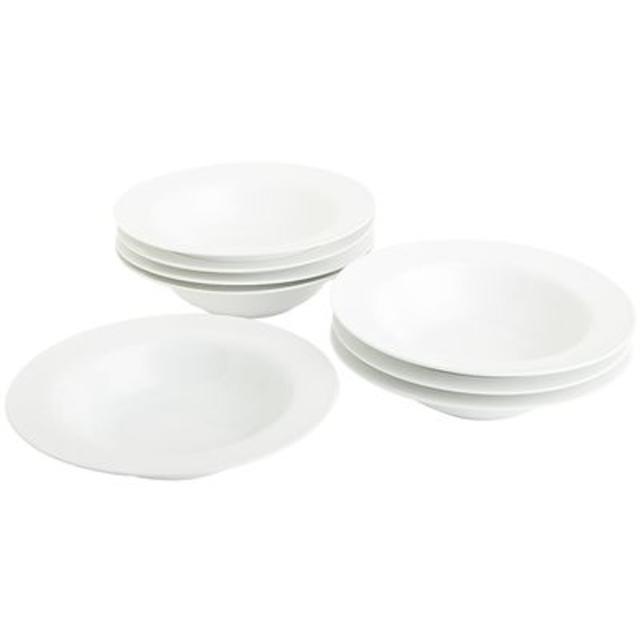 Luminous Porcelain 8-piece Soup Bowl Set