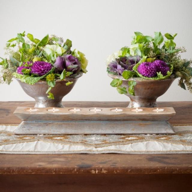 Silver Forest Candleholder