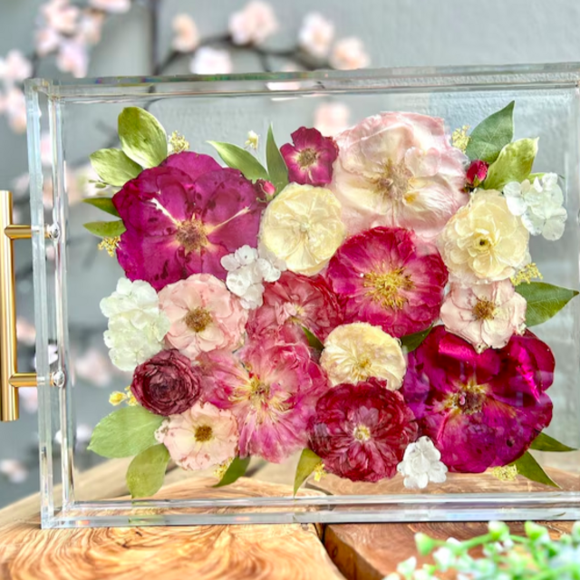 Wedding Flower Preservation into Tray