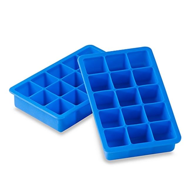 Blue Silicone Ice Cube Tray