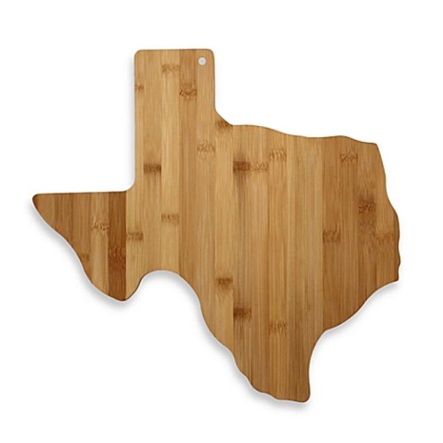 Totally Bamboo Texas State Shaped Cutting/Serving Board