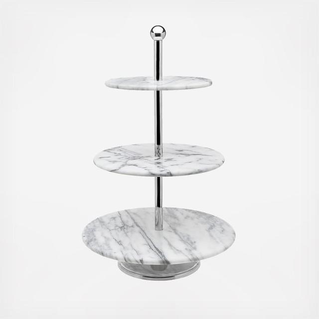 Godinger Serveware La Cucina Marble 3-Tier Server