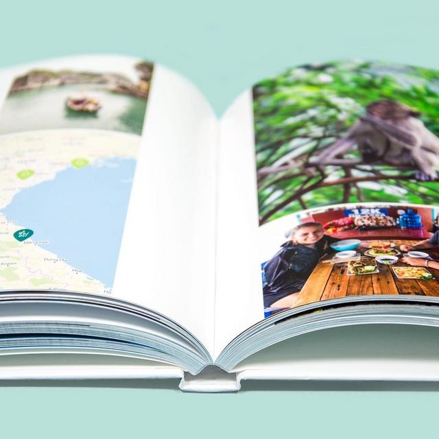 Hardcover honeymoon photo album