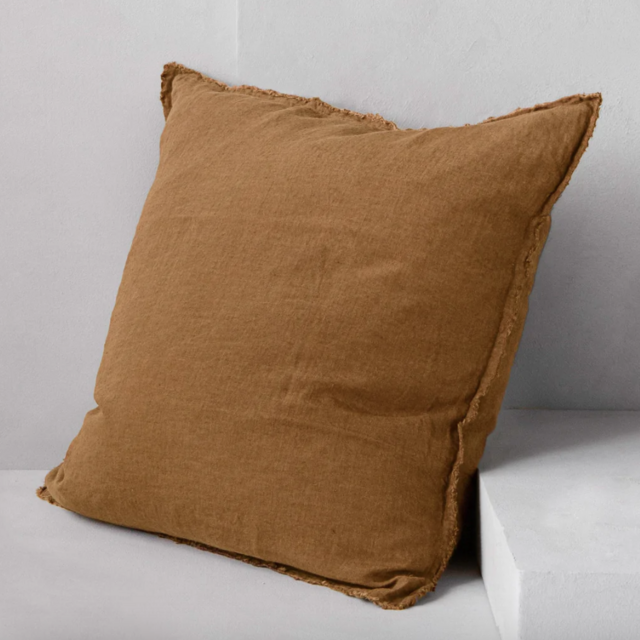 Flocca Linen Euro Sham - Russo
