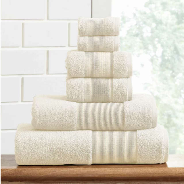 Mccullen 100% Cotton Bath Towels - Set of 6