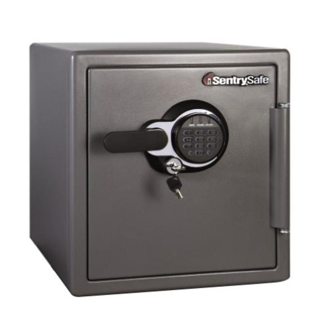 SentrySafe SFW123GDC 1.23 Cubic Feet Electronic Fire-Safe, Gun Metal Grey