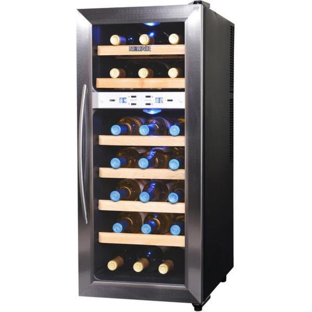 NewAir AW-211ED - 21 Bottle Dual Zone Thermoelectric Wine Cooler | Thermoelectric Wine Coolers