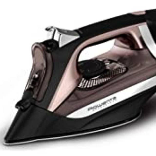Rowenta DW2459 Access Steam Iron with Retractable Cord and Stainless Steel Soleplate, Black