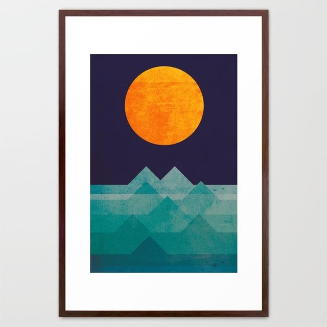 Framed artwork: The ocean, the sea, the wave