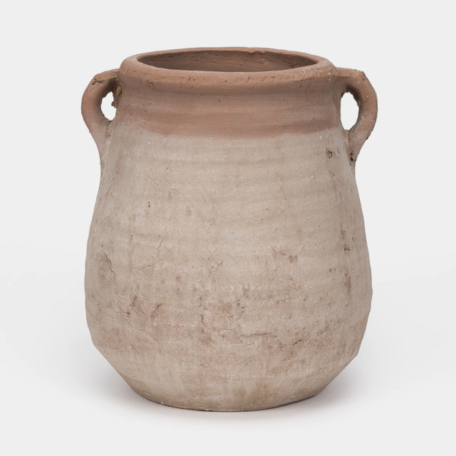 Whitewashed Urn Planter