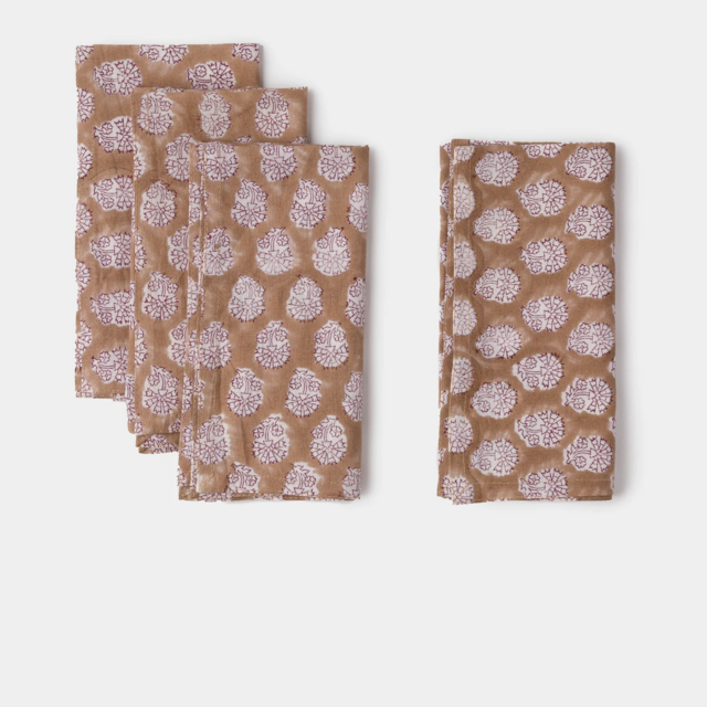 Maron Marigold Napkin S/4