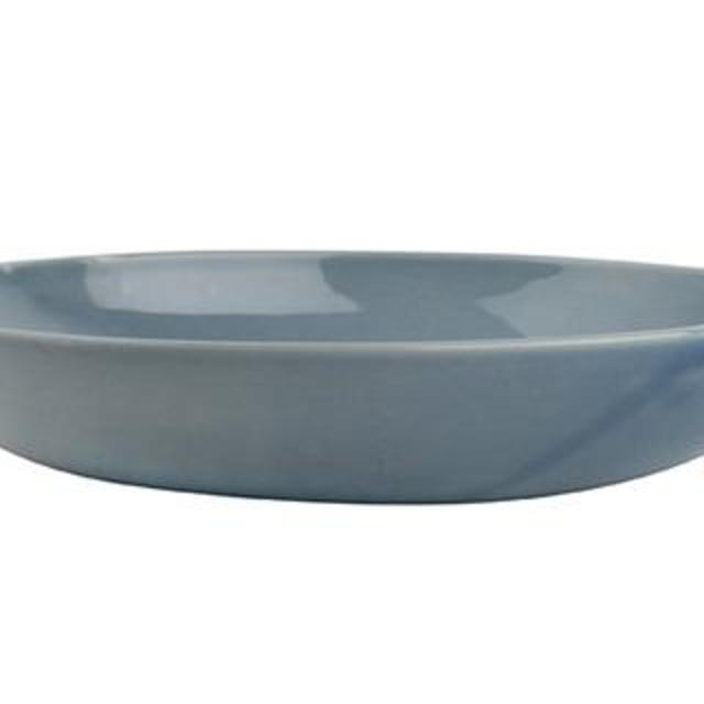 Shell Bisque Pasta Bowl Blue