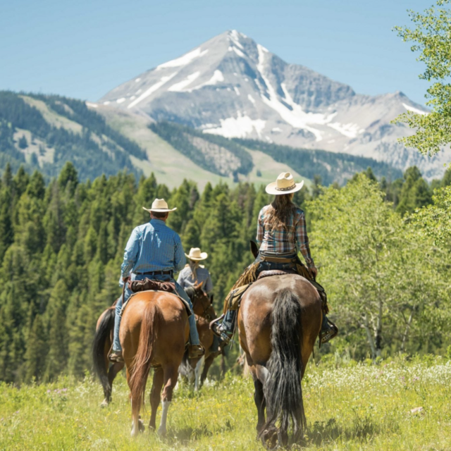 Trail ride - Big Sky, Montana
