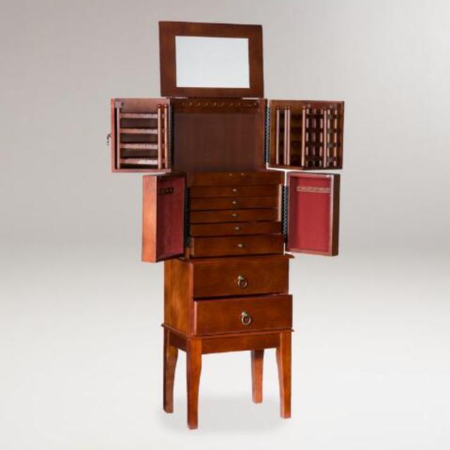 Cherry Jewelry Armoire