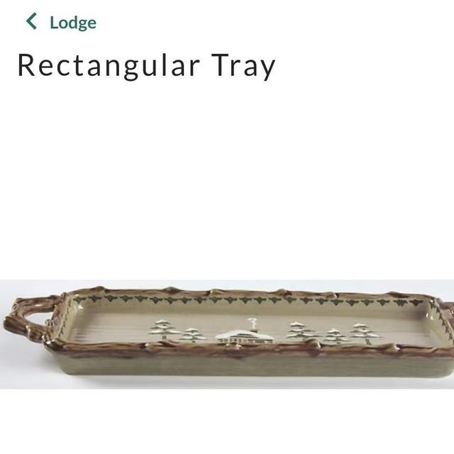 Rectangular Tray Lodge by Sonoma Home
