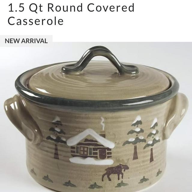 1.5 Qt Round Covered Casserole