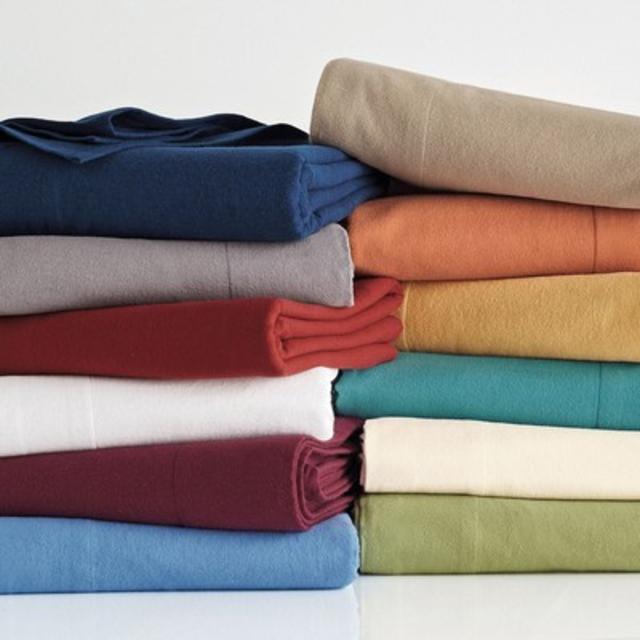 5 oz. Solid Flannel Bedding