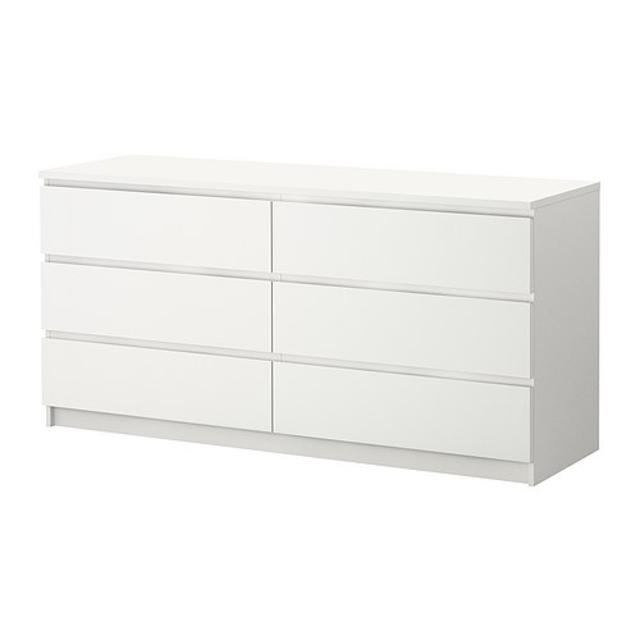 MALM				6-drawer dresser, white