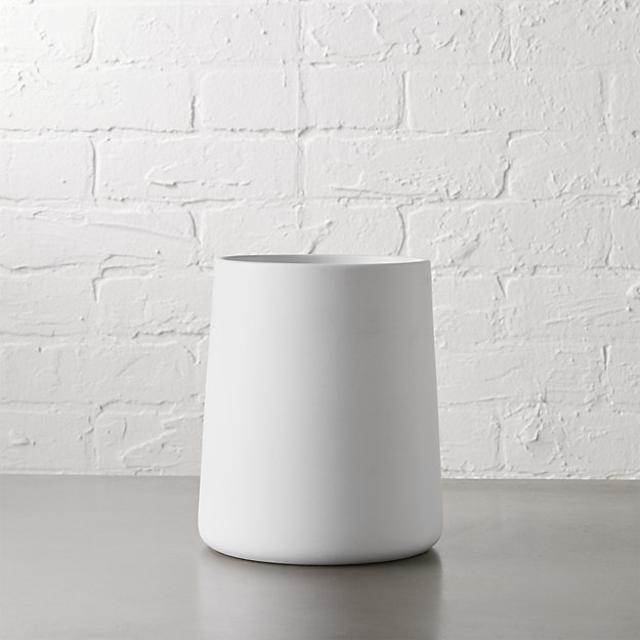matte white utensil holder