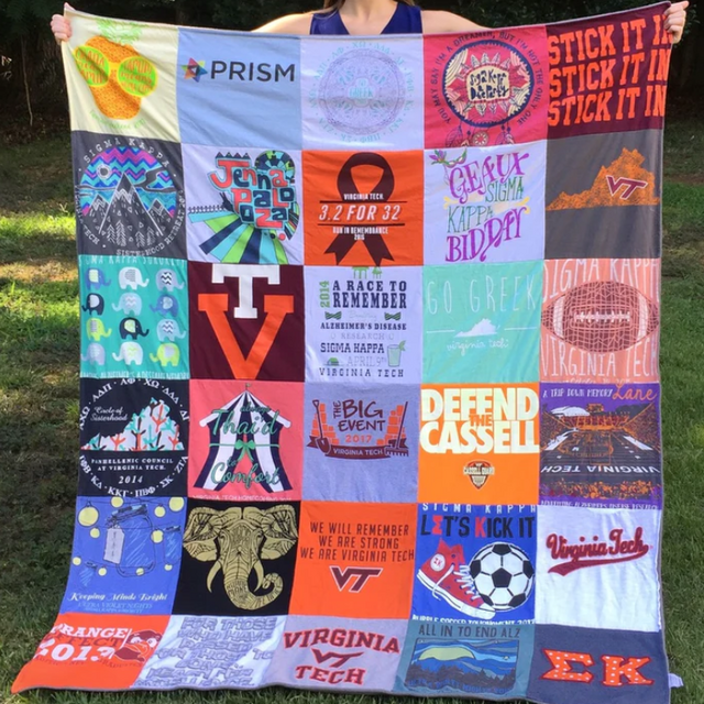 High School (and college?) T-Shirt Quilt