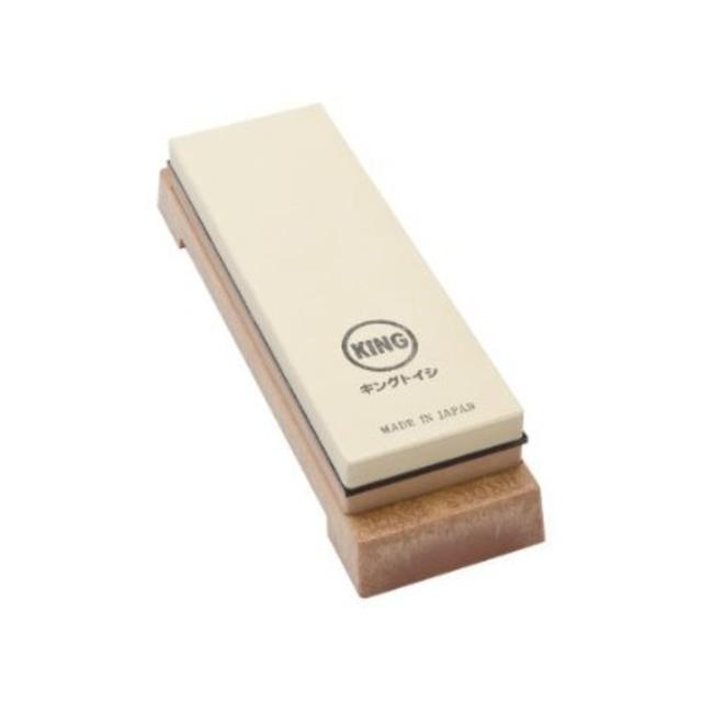 King Two Sided Sharpening Stone with Base