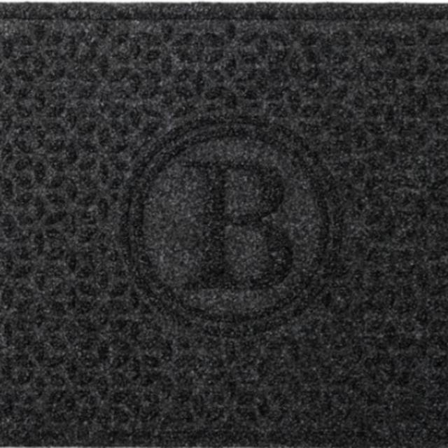 Heavyweight Recycled Waterhog Doormat, Blooming Circles, Personalized