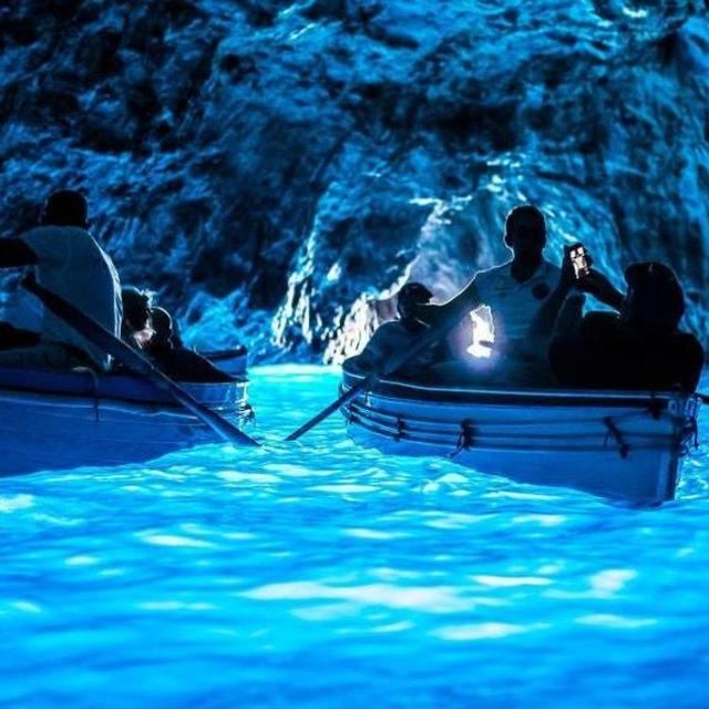 Blue Grotto boat ride in Capri
