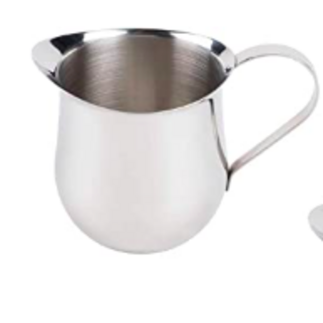 (2 Pack) 8-Ounce Stainless Steel Bell Creamer, 250 ml. Bell-Shaped Serving Cream Pitcher