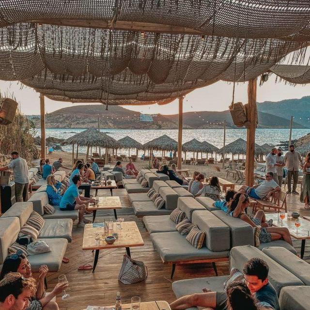 Mykonos beach club day