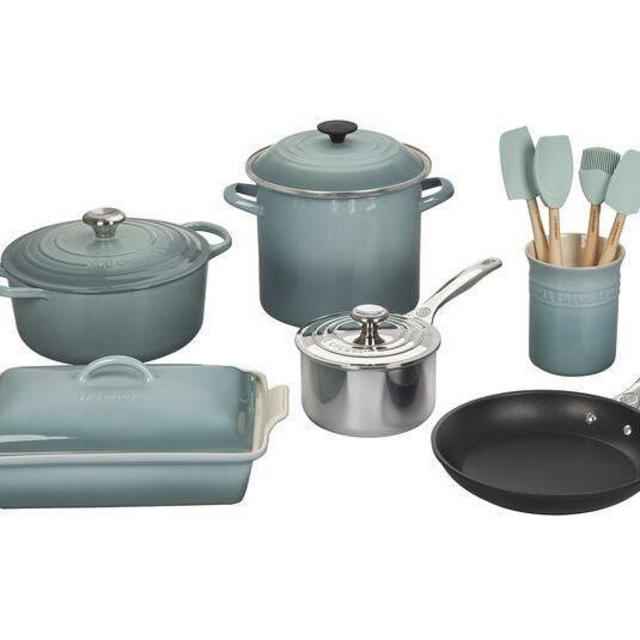 9-Piece Mixed Material Set | Le Creuset® Official Site (Sea Salt)