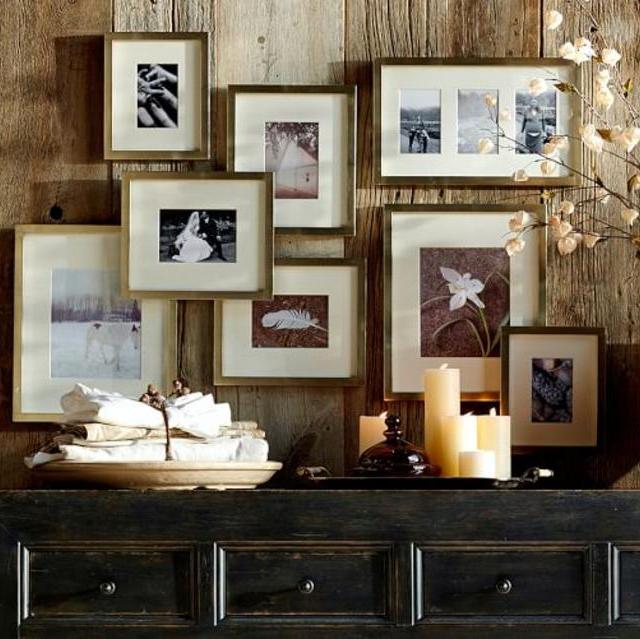 Champagne Gilt Photo Frame Gallery in a Box, Set of 10