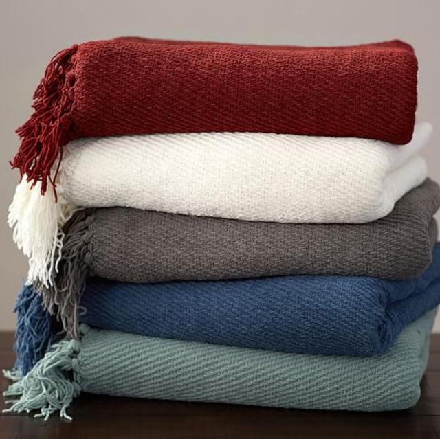 Stinson Chenille Throw, 50 x 60", Sterling