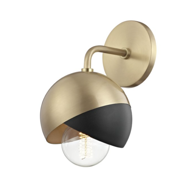 Drucker 1-Light Armed Wall Sconce