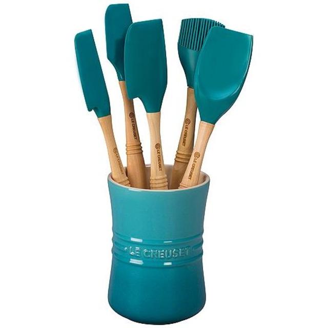 Le Creuset Revolution Kitchen Utensil Set - 6 PC Caribbean Blue Silicone