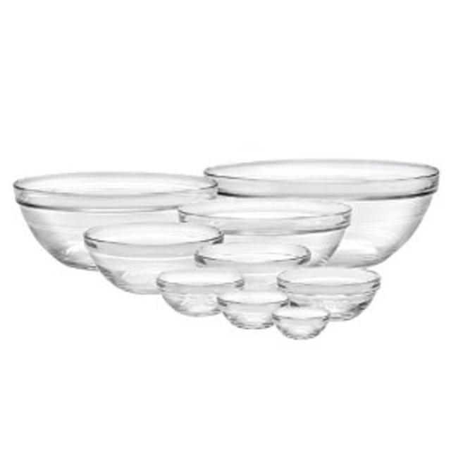 Duralex Lys Stackable 9-Piece Bowl Set