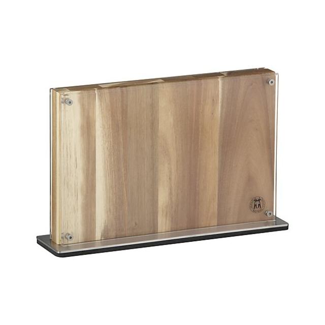 Crate & Barrel Schmidt Brothers ® Acacia Downtown Knife Block