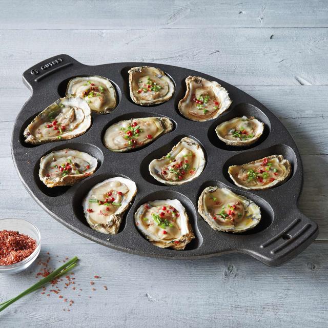 Sur La Table® Cast Iron Oyster Pan, 12 Cavity