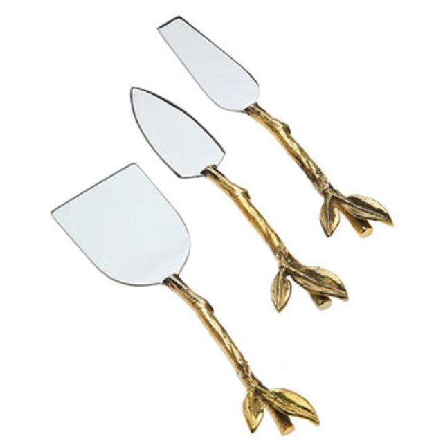 Arboria 3 Piece Cheese Knife Set by Godinger Silver Art Co