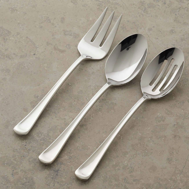 Scoop 3-Piece Serving Set- mirror finish